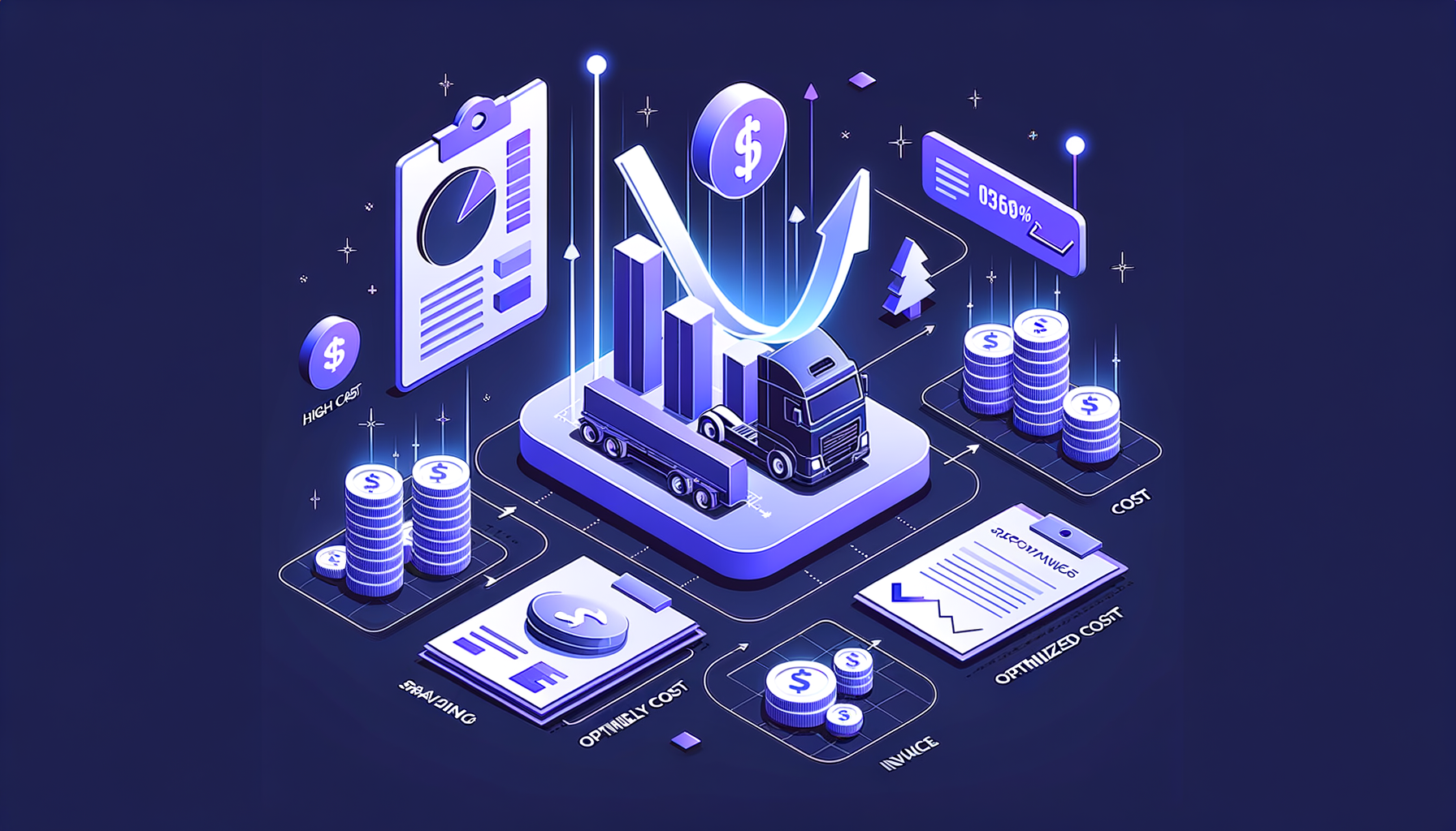 Freight audit savings and recovery visualization